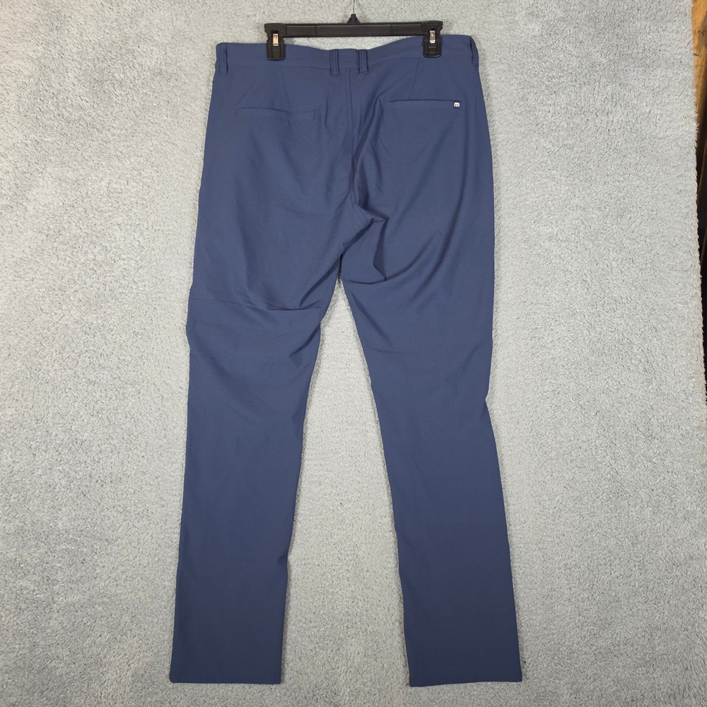 Travis Mathew Chino Pants Mens 34 Blue Business Office Stretch Performance Golf - Picture 2 of 8